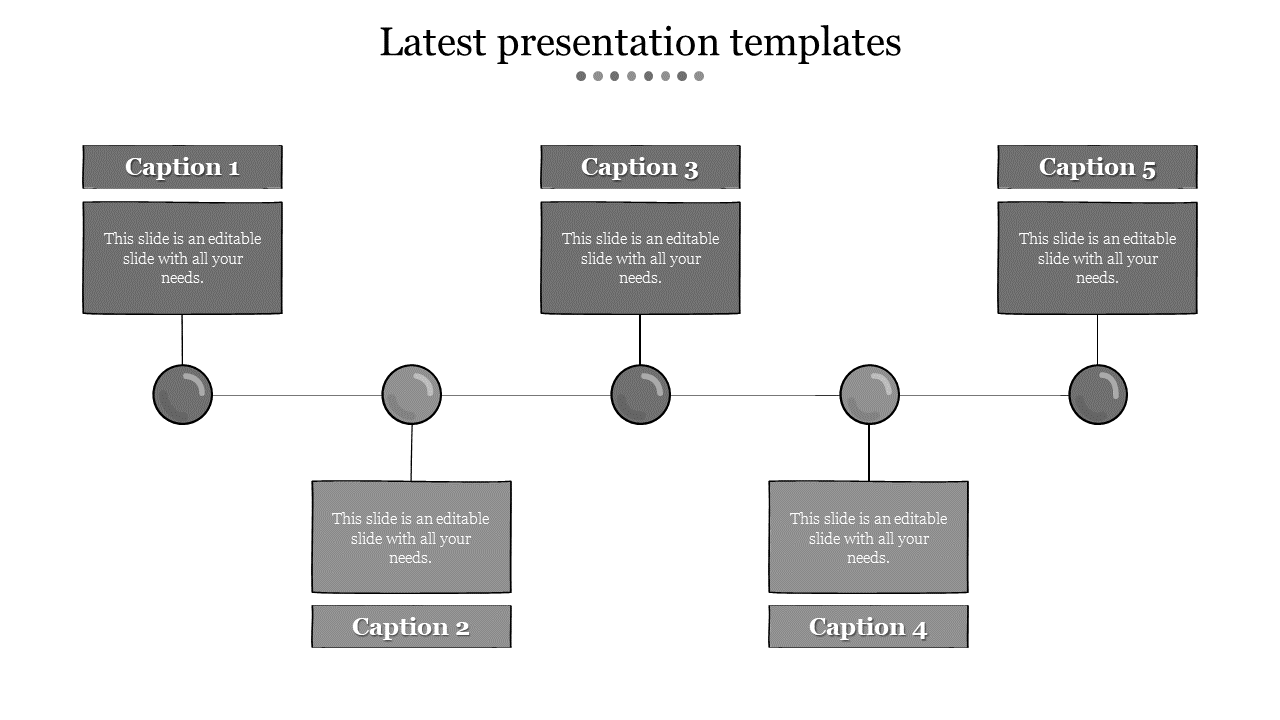 latest presentation templates-Gray